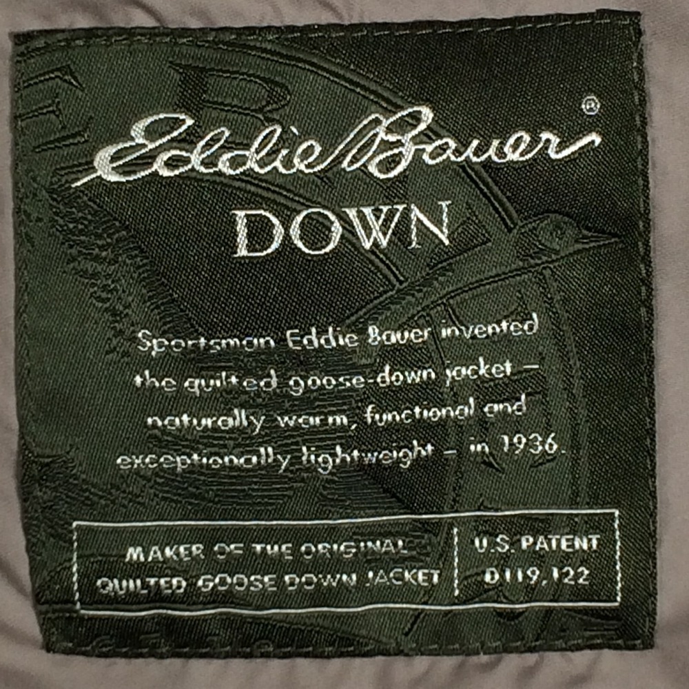 Eddie Bauer Vest Womens Medium Quilted Goose Down Brown Outdoors Hiking - Picture 15 of 16
